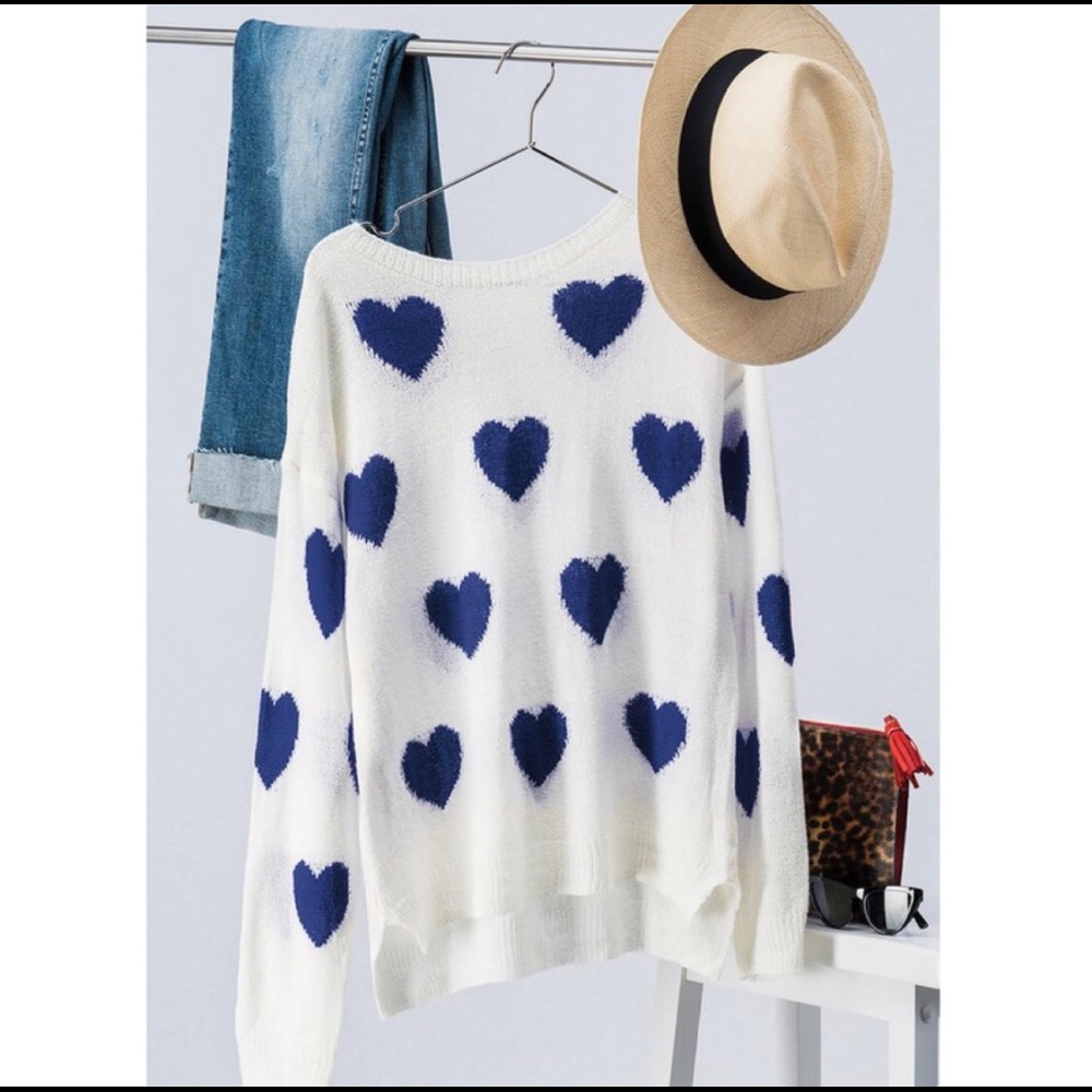 💙Heart knit sweater💙